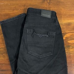 Black American Eagle Ripped Jeans